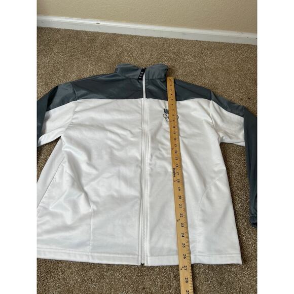 United States Olympic Committee  Size XL Jacket White & Gray Full Zip Made USA - Picture 3 of 10